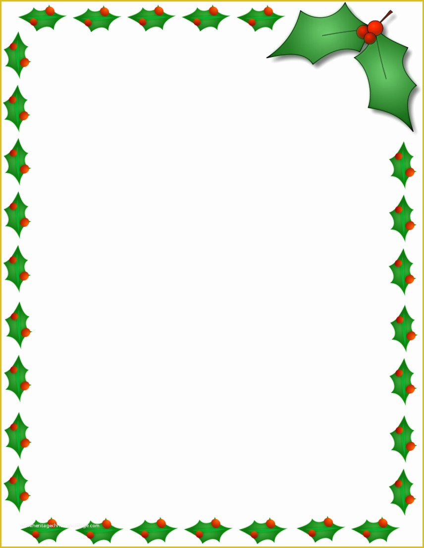 Christmas Letter Border Templates