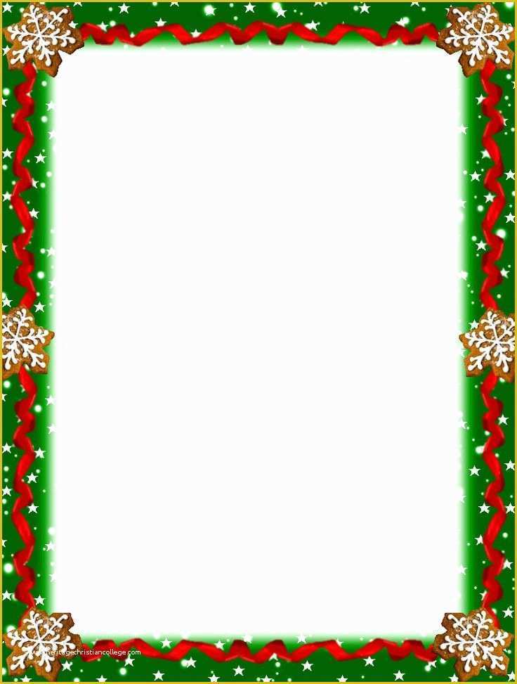 52 Christmas Letter Border Templates Free Heritagechristiancollege