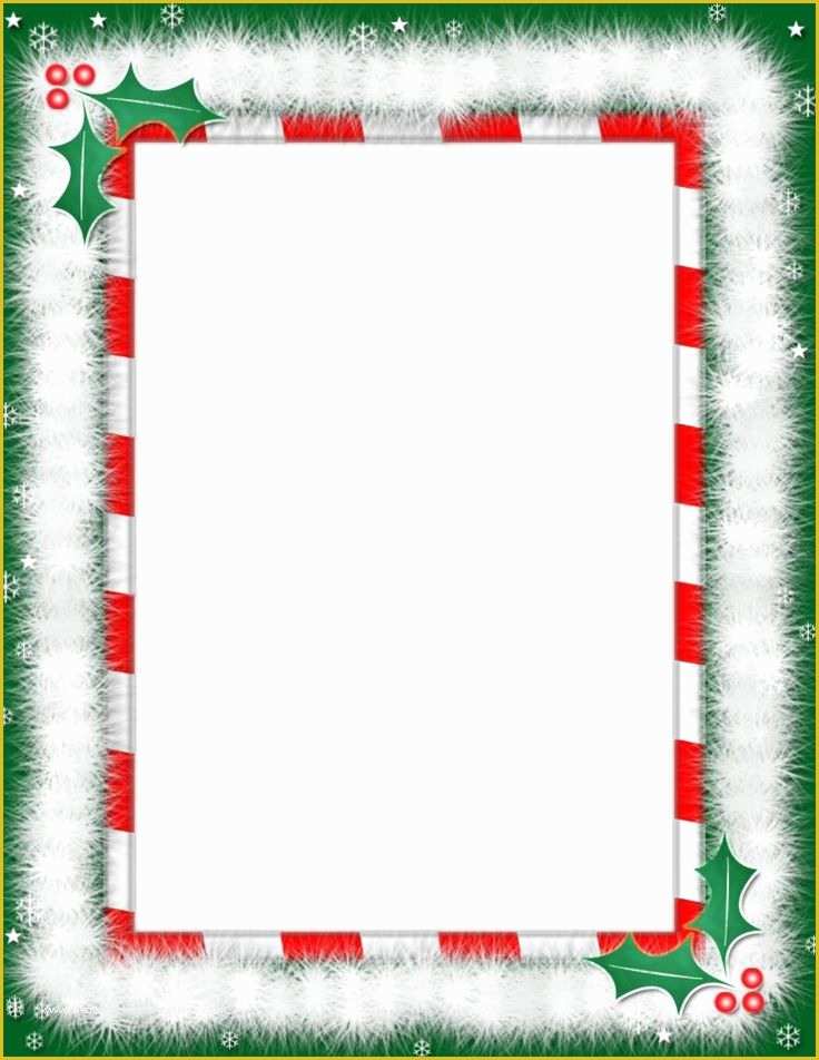 Christmas Letter Border Templates Free Of Free Christmas Letter Borders 