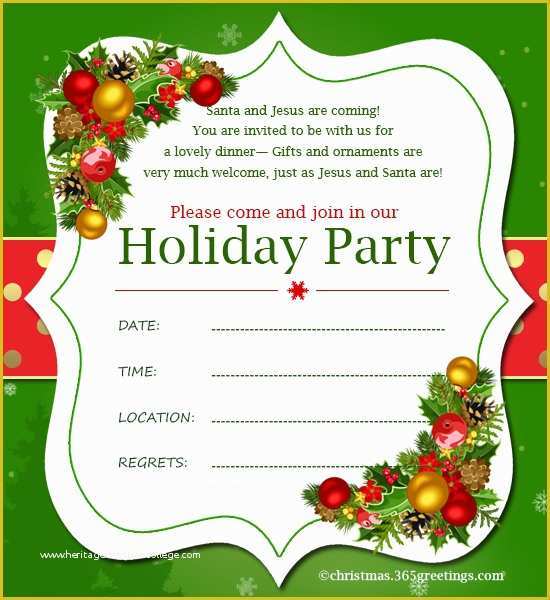 Christmas Party Invitation Email Templates Free Of Christmas Invitation ...