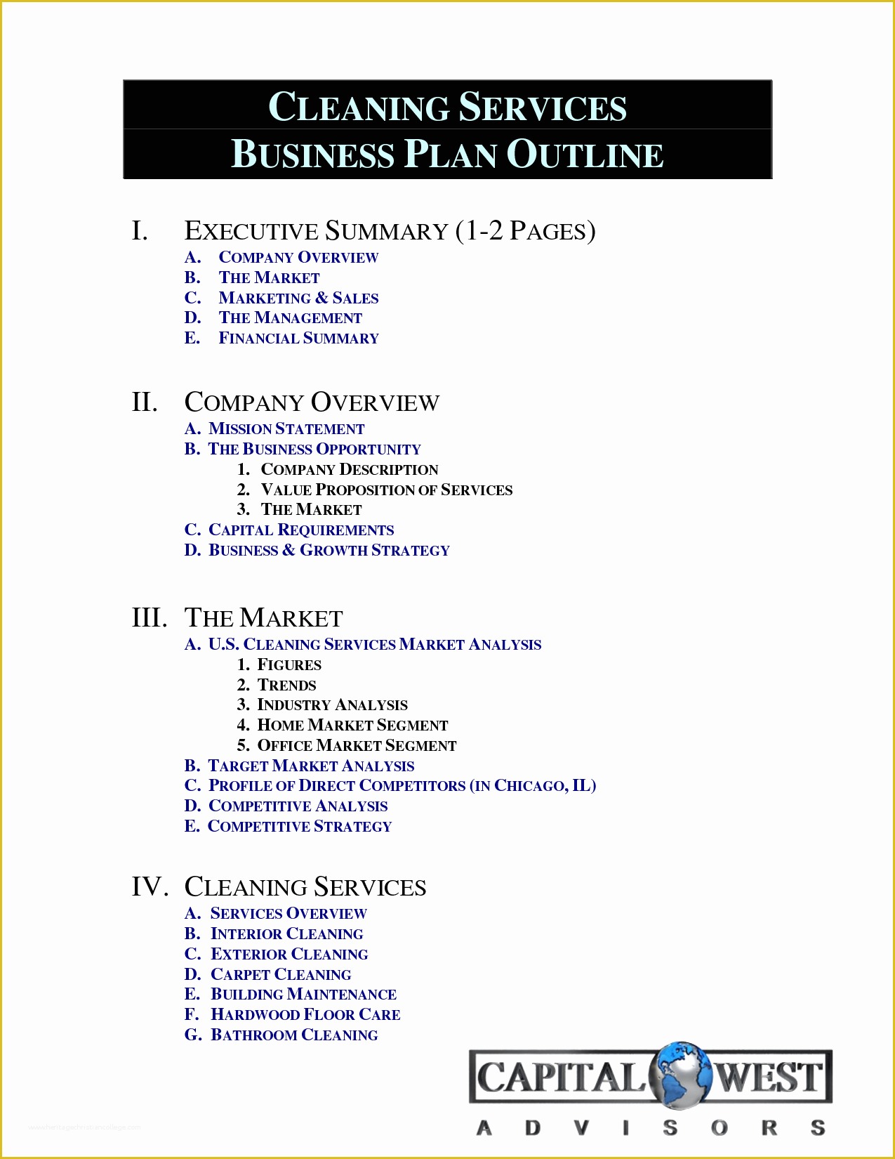 Cleaning Service Business Plan Template Free Of House Cleaning Business 