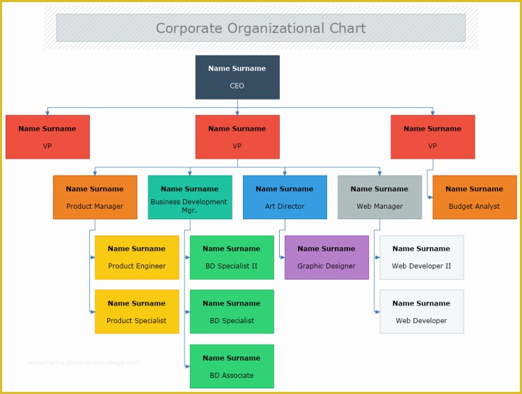 Corporate Structure Template Free Of Free Pany Structure Chart Template ...