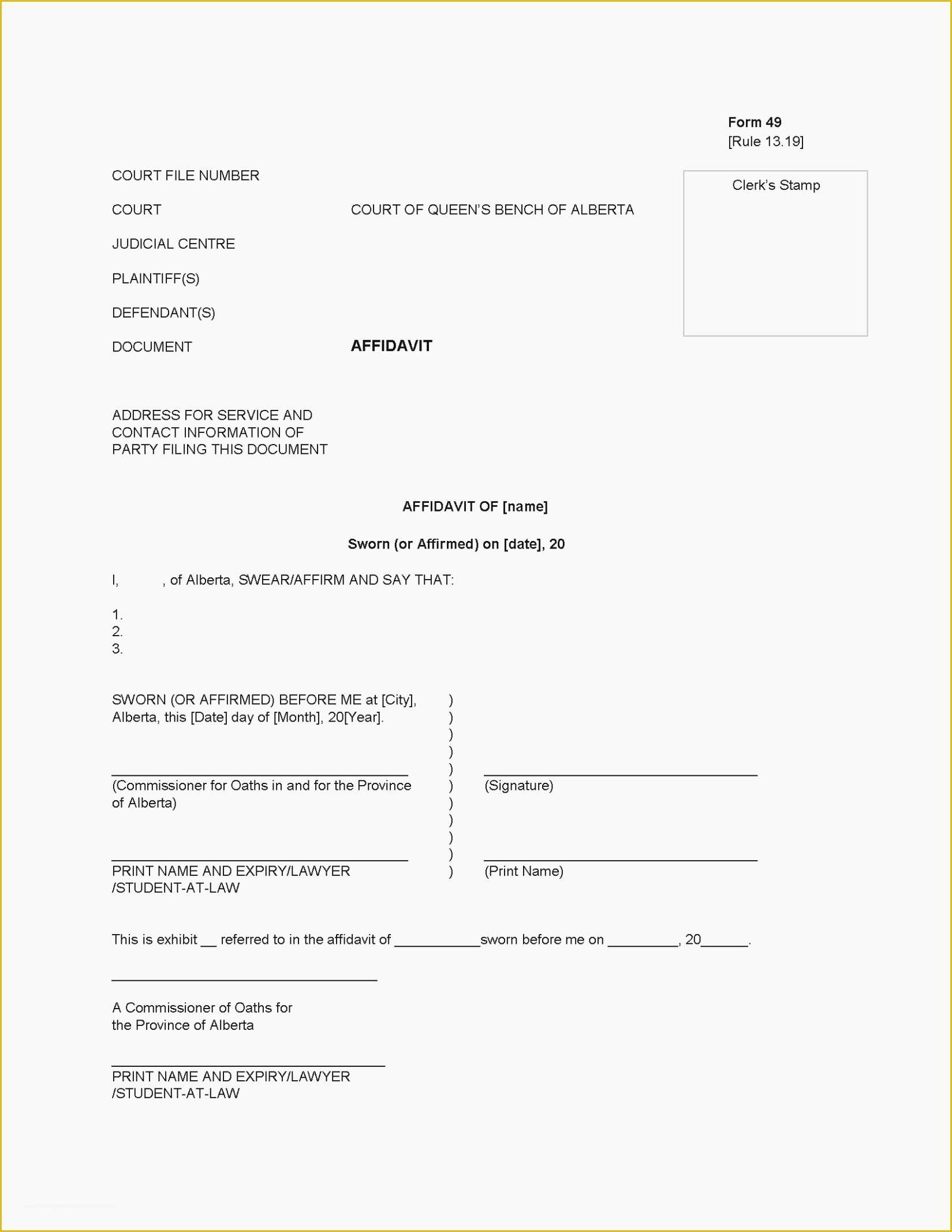 Court Document Templates Free Of Best S Of Court Document Templates 