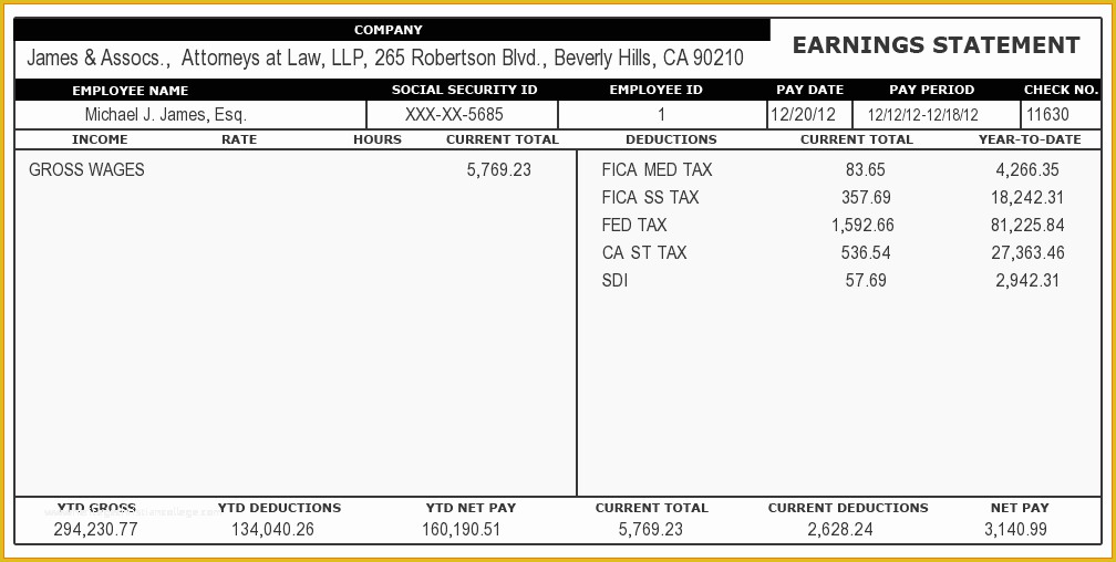 Create Paycheck Stub Template Free Of 7 Pay Stub Generator Free Online 