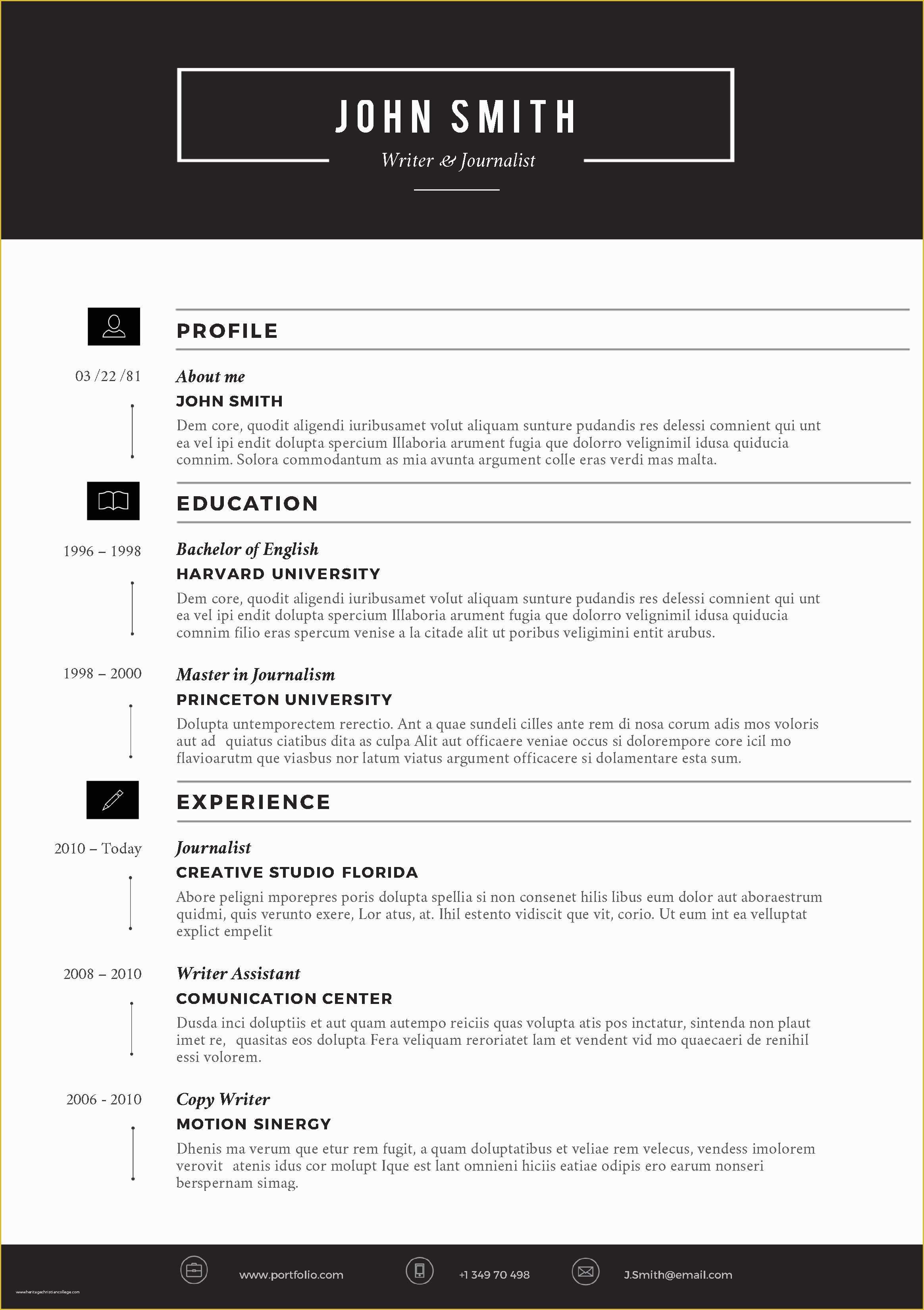 free creative resume templates word download