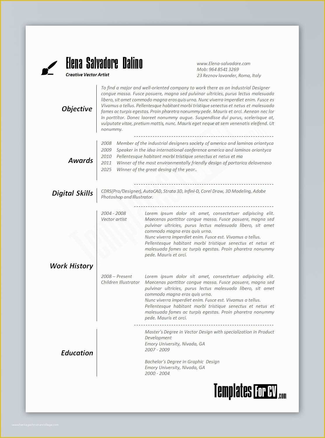 20 Free Cv Templates For The Uk To Download Word Pdf Porn Sex Picture