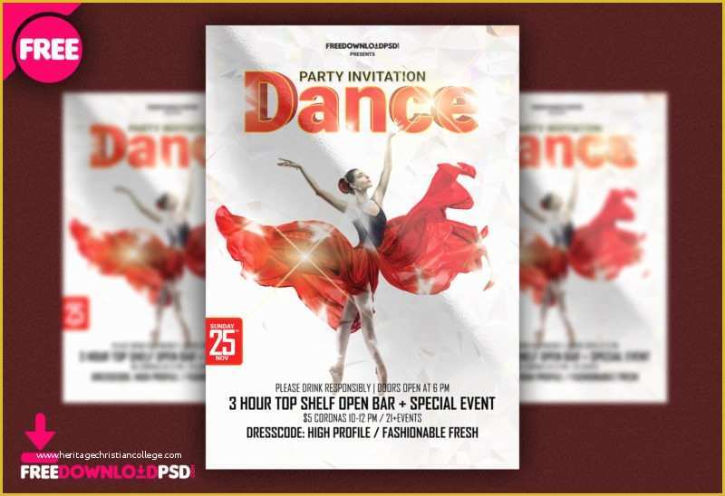 Dance Brochure Templates Free Download Of get Free Dance Party 