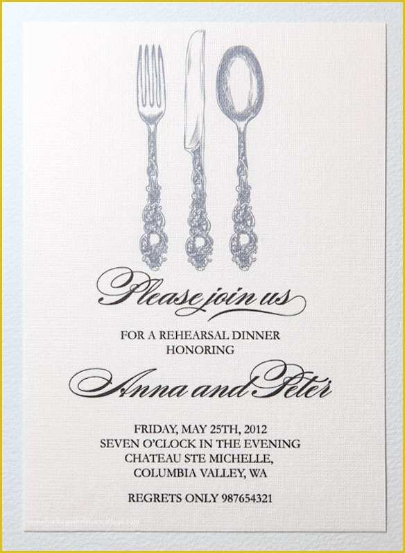  Dinner Party Invitation Templates Free Download Of Printable Rehearsal 