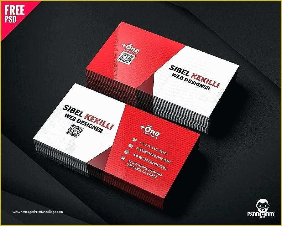 Double Sided Business Card Template Free Download Of Double Sided 