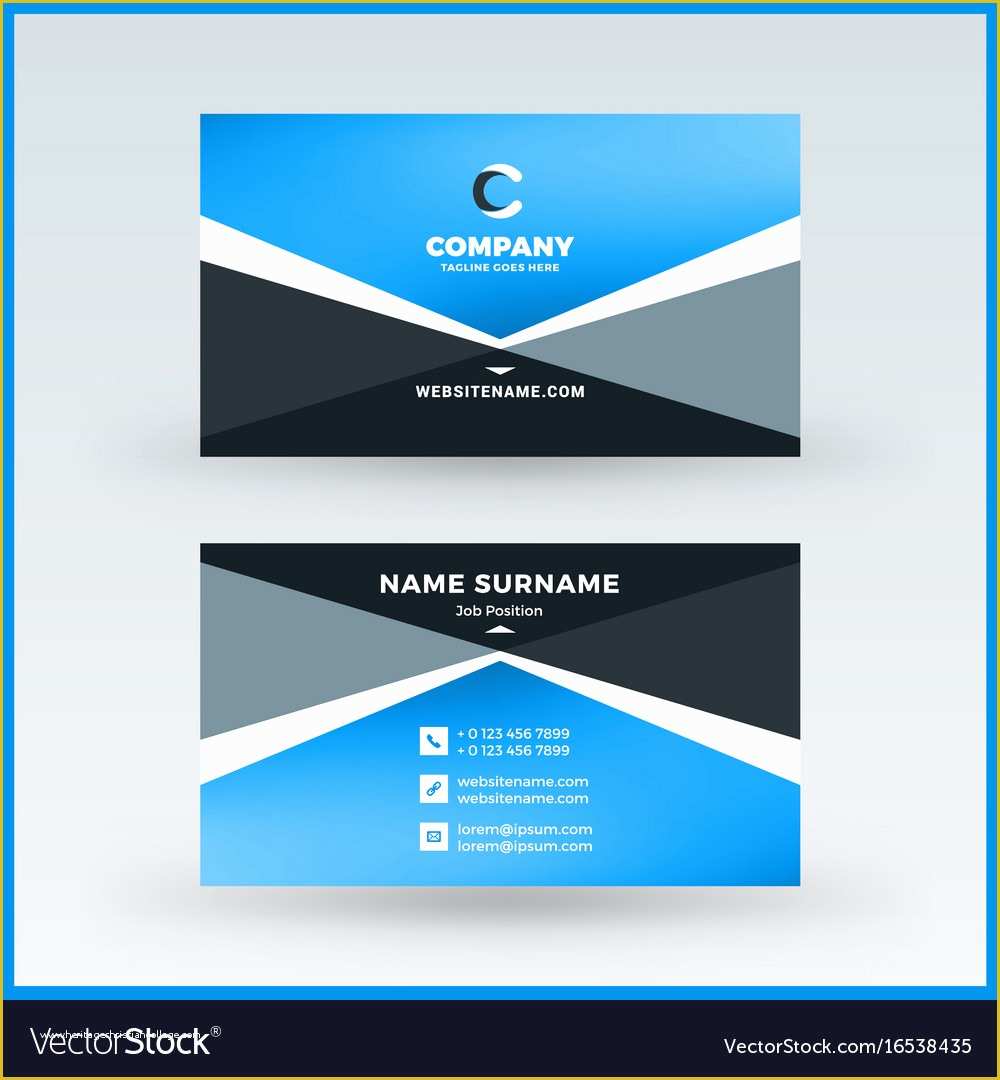  Double Sided Business Card Template Free Download Word 