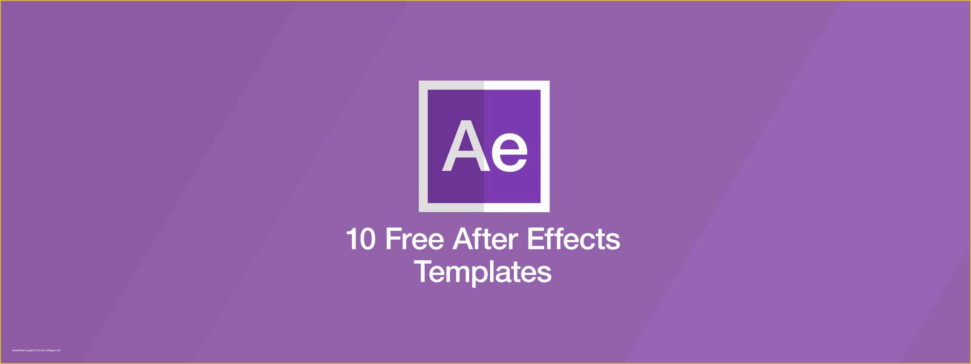  Download After Effects Templates For Free Of 10 Free After Effects 