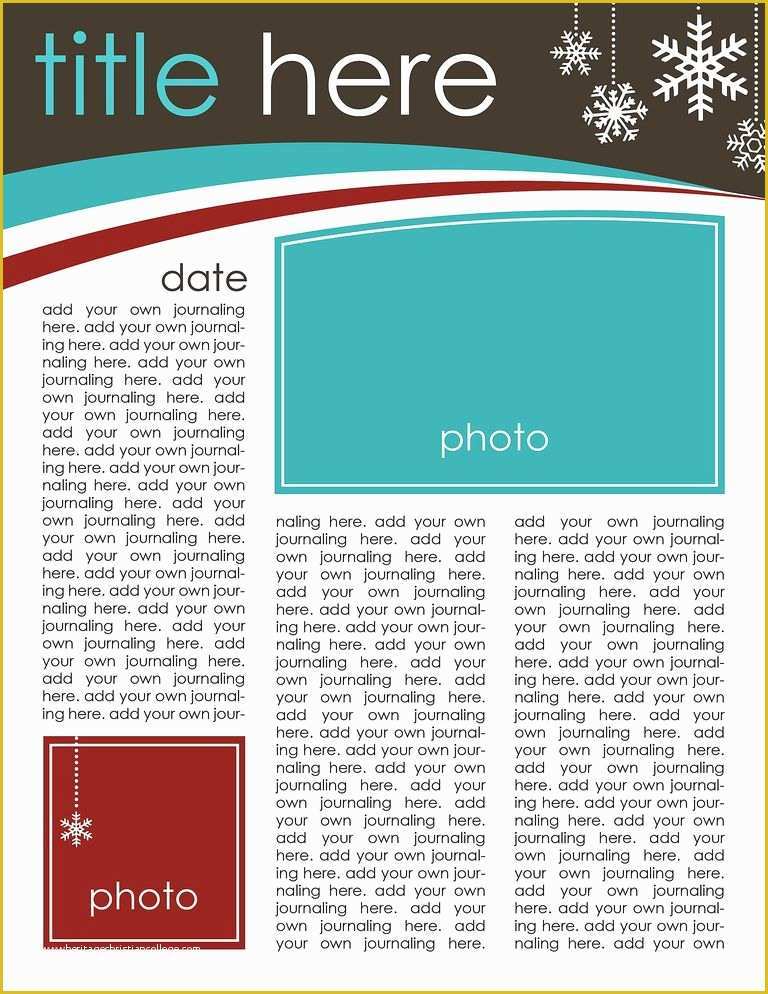 Easy Newsletter Templates Free Of 49 Free Christmas Letter Templates that You Ll Love