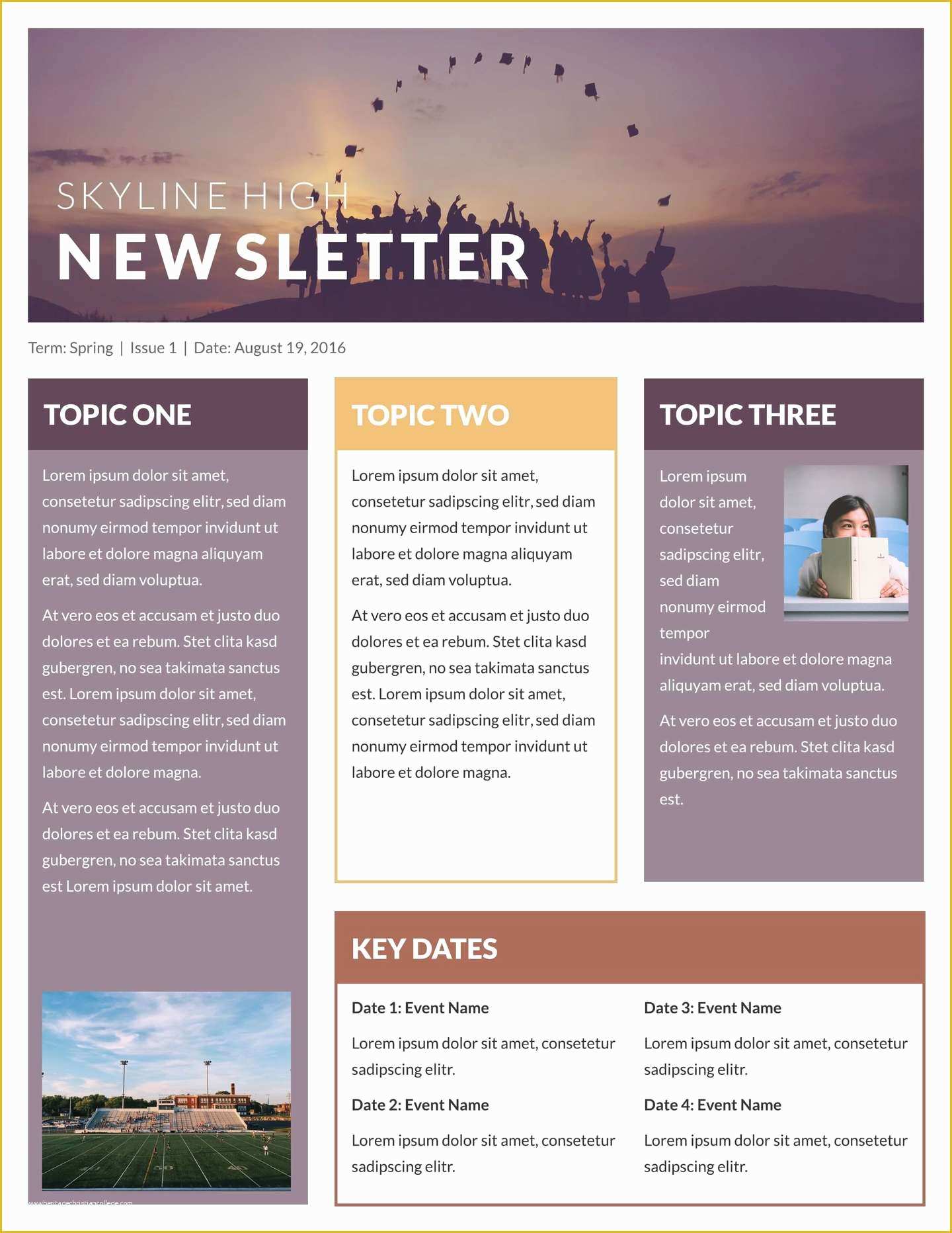 Easy Newsletter Templates Free Of Free Printable Newsletter Templates & Email Newsletter