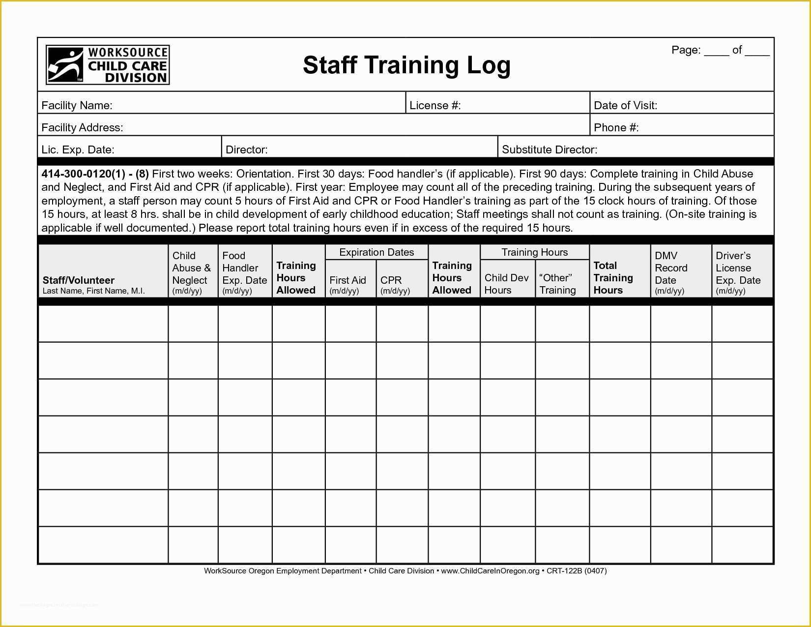 Employee Training Template Free Of Employee Training Record Template 