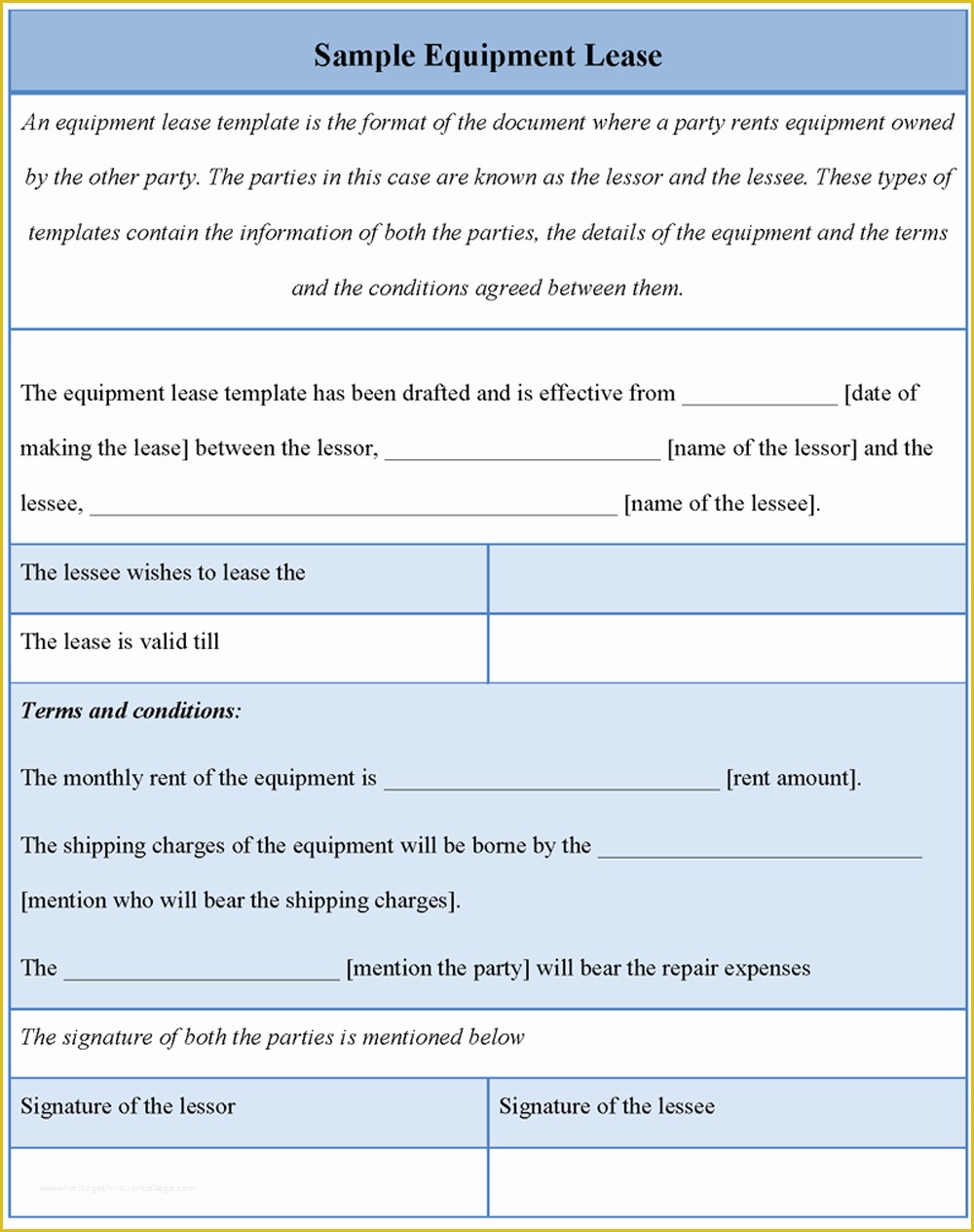 Equipment Rental Contract Template Free Of 10 Best Of Equipment Rental 