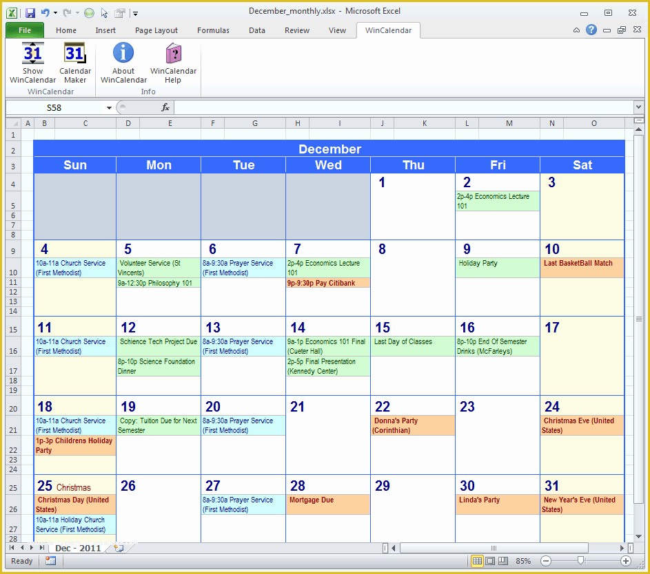 Excel Work Schedule Template Free Of How To Use A Monthly Schedule In 