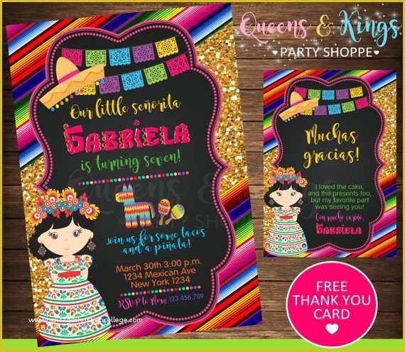 Fiesta Invitations Templates Free Of Mexican Party Mexican Invitation 