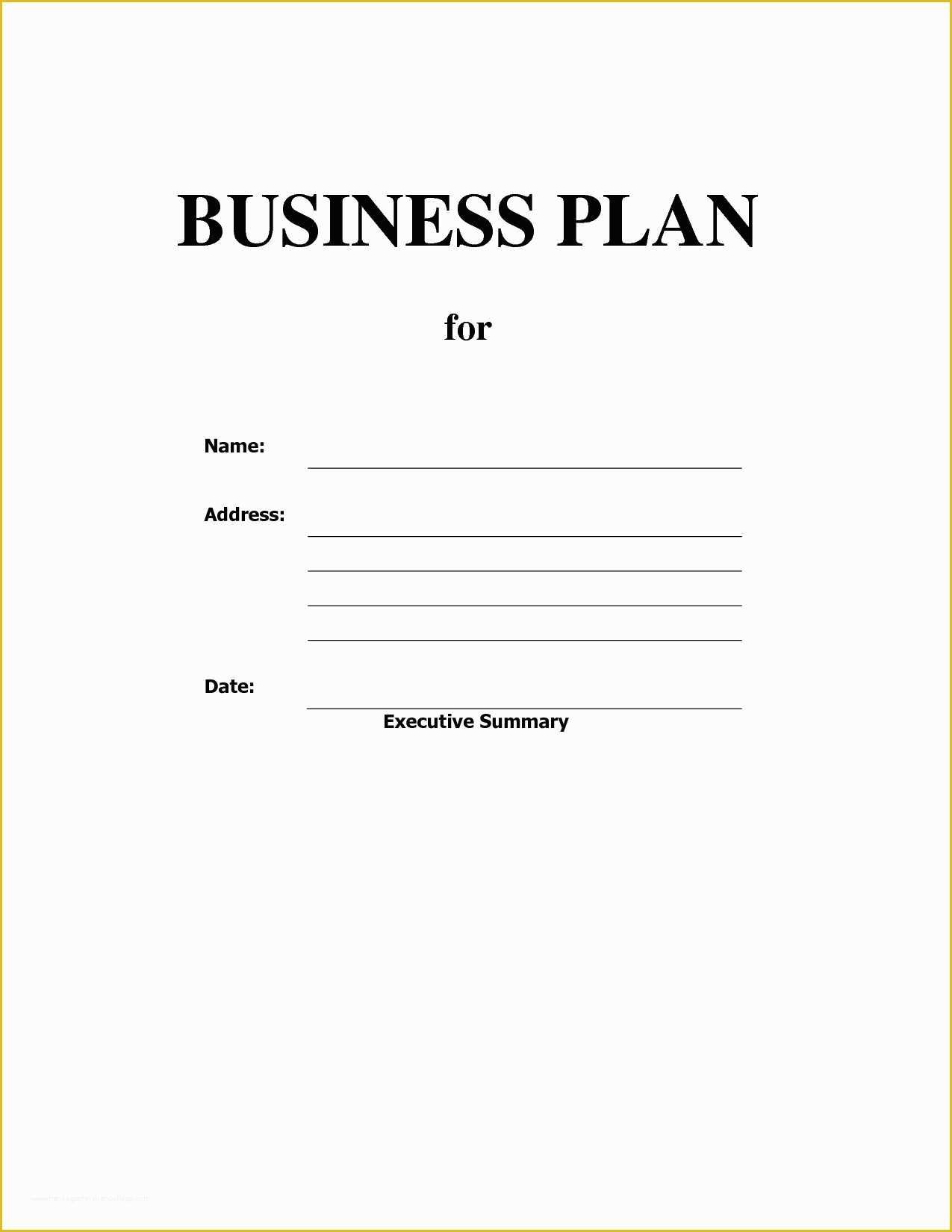 simple business plan template fill in the blanks