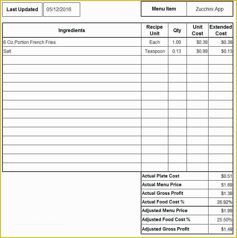 food-cost-spreadsheet-template-free