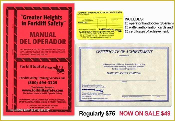Printable forklift certification wallet card template free - mazomg