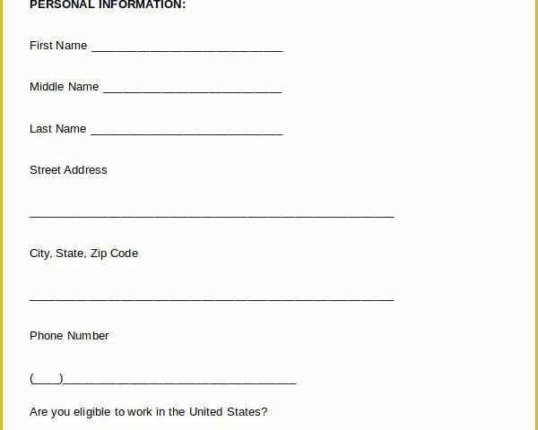 Free Application form Template Of Blank Job Application 8 Free Word Pdf Documents