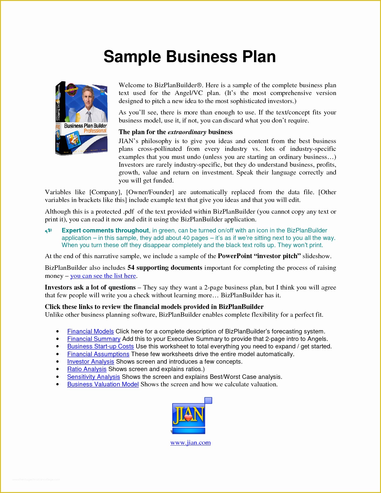 how to write a business plan for a foundation