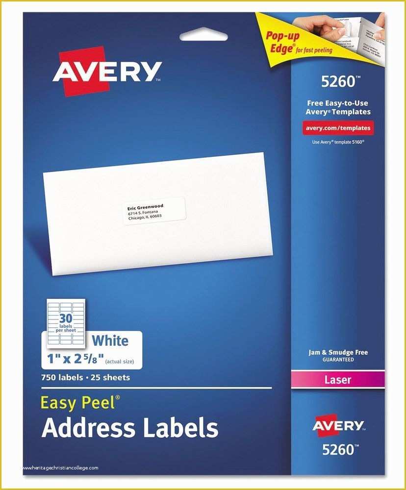 Free Avery Labels Templates Download Of New 750 Avery Laser Address 