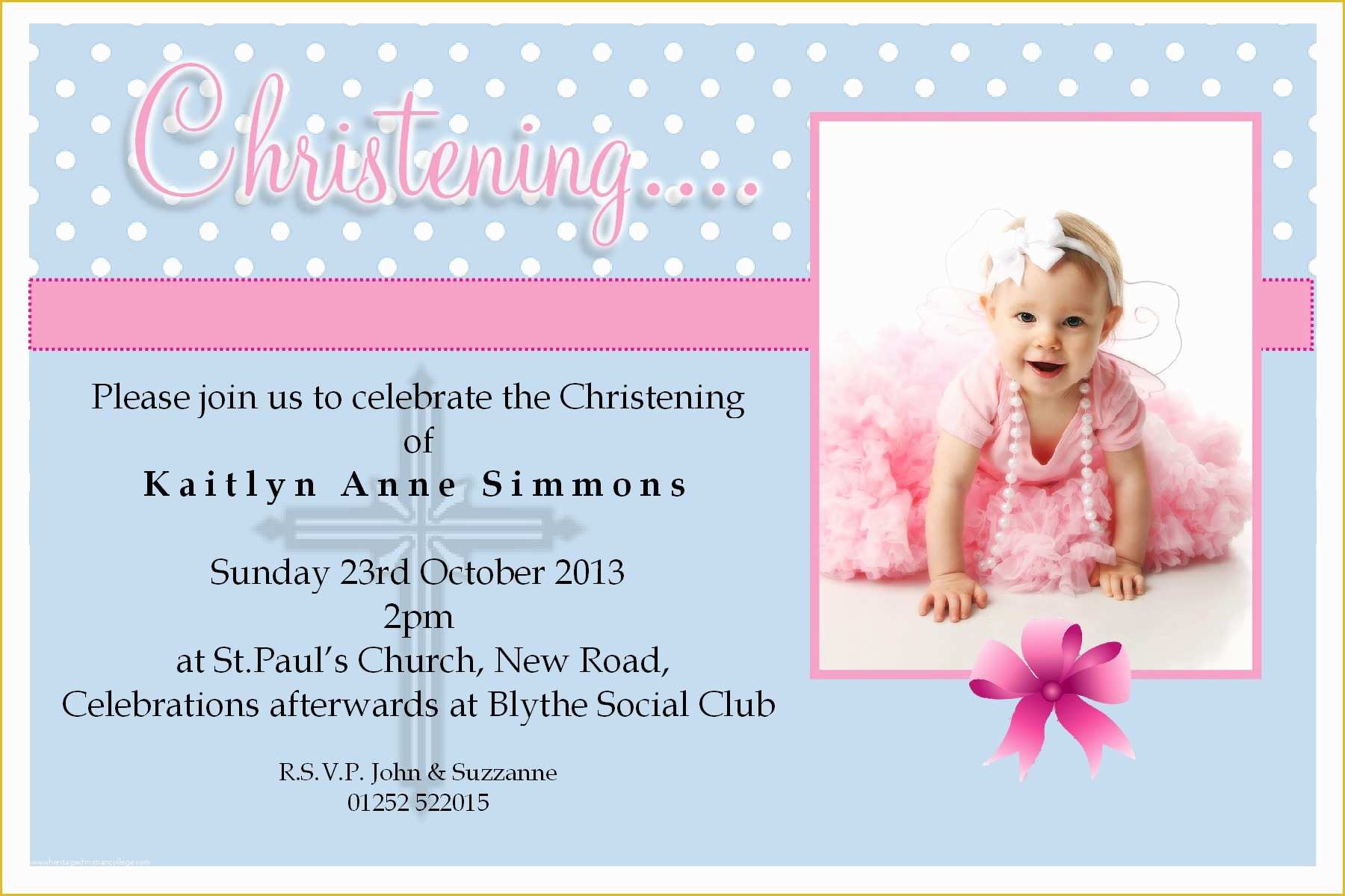 Free Baptism Invitation Templates Of Free Baptism Invitation Template 