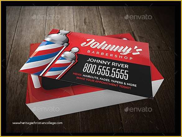 Free Barber Business Card Template Of 27 Barber Business Card Templates ...