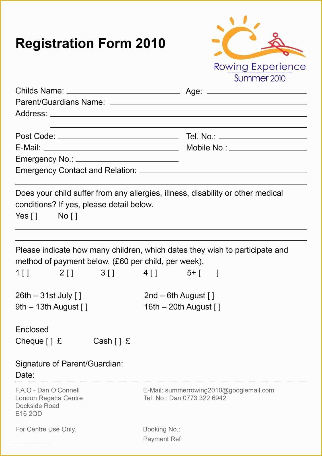 Free Basketball Registration Form Template Of Form Free Printable