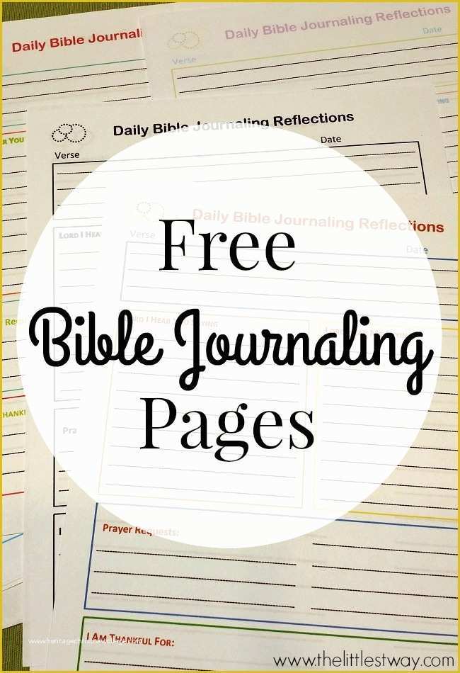 Printable Free Bible Journaling Templates Pdf