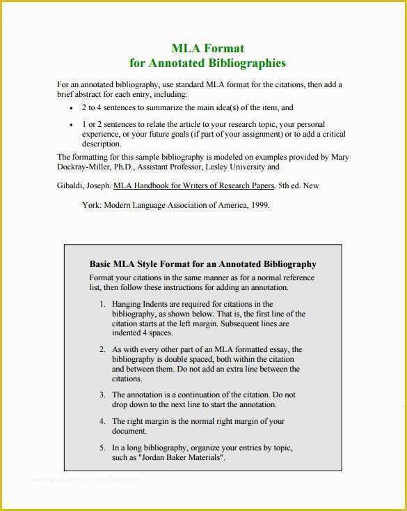 Free Bibliography Template Of 7 Annotated Bibliography Templates – Free Word & Pdf