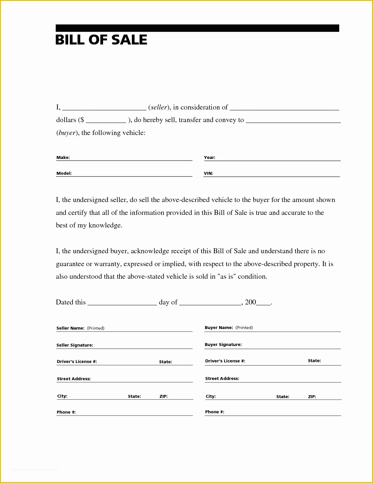 Free Bill Of Sale Template Georgia Of Free Georgia General Bill Of Sale Form Word