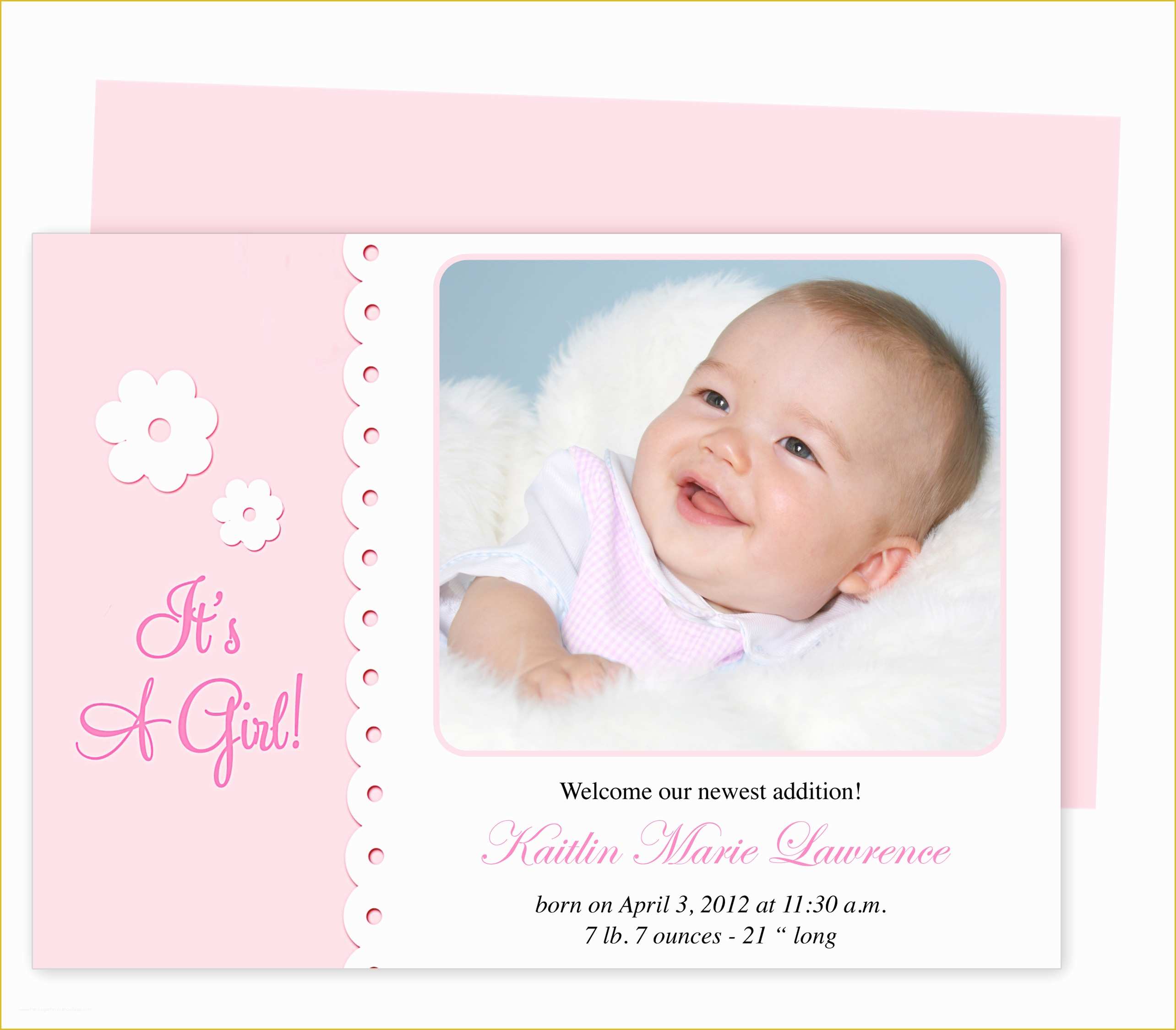 Birth Announcement Template Free