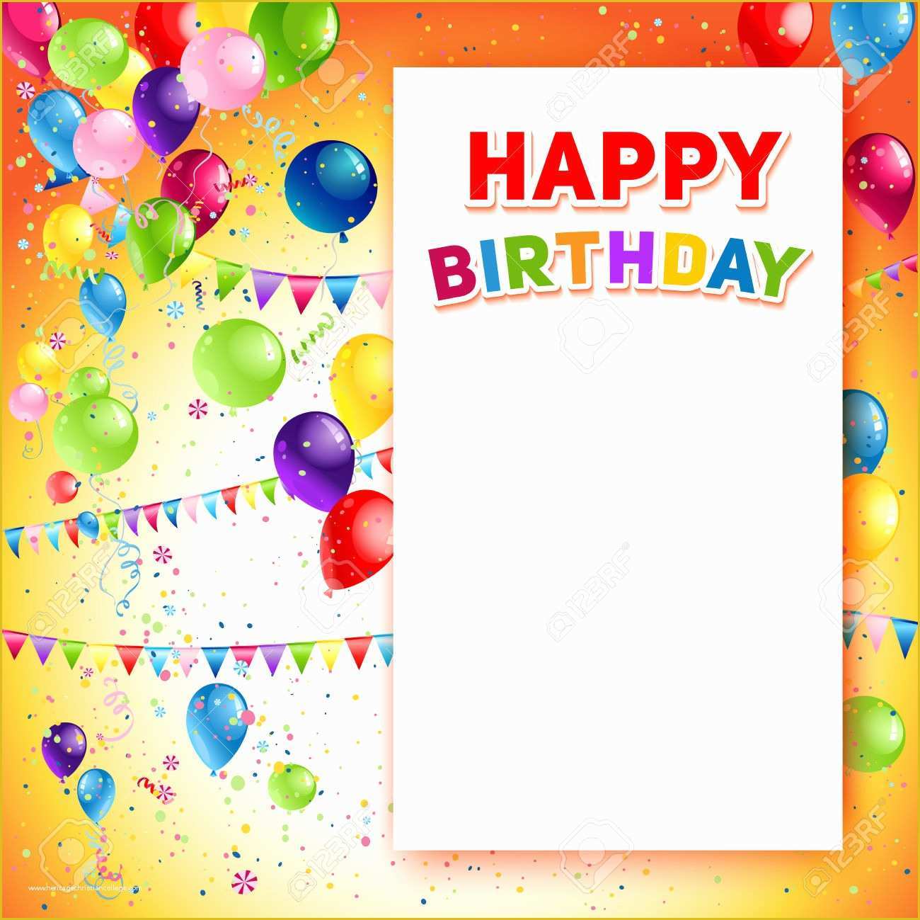 birthday template photoshop free download