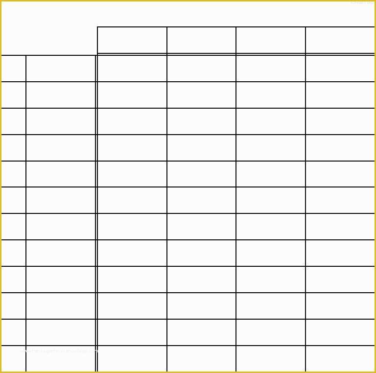 Free Blank Chart Templates Of Free Printable Blank Charts Chart 5 Column Spreadsheet