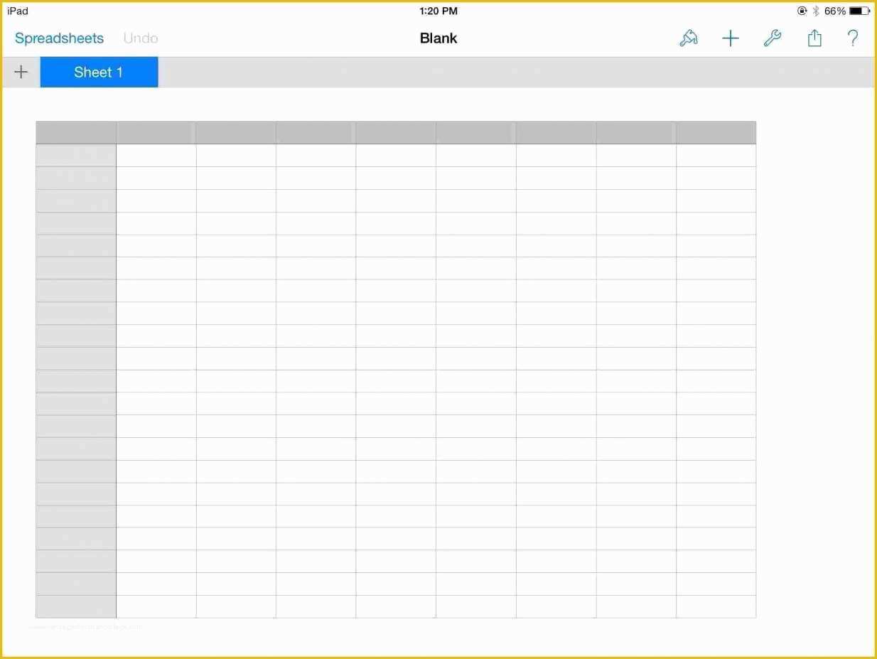 Free Printable Blank Excel Spreadsheet