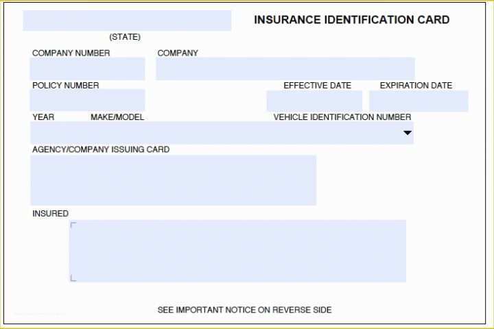  Free Blank Insurance Card Template Of Download Auto Insurance Card 