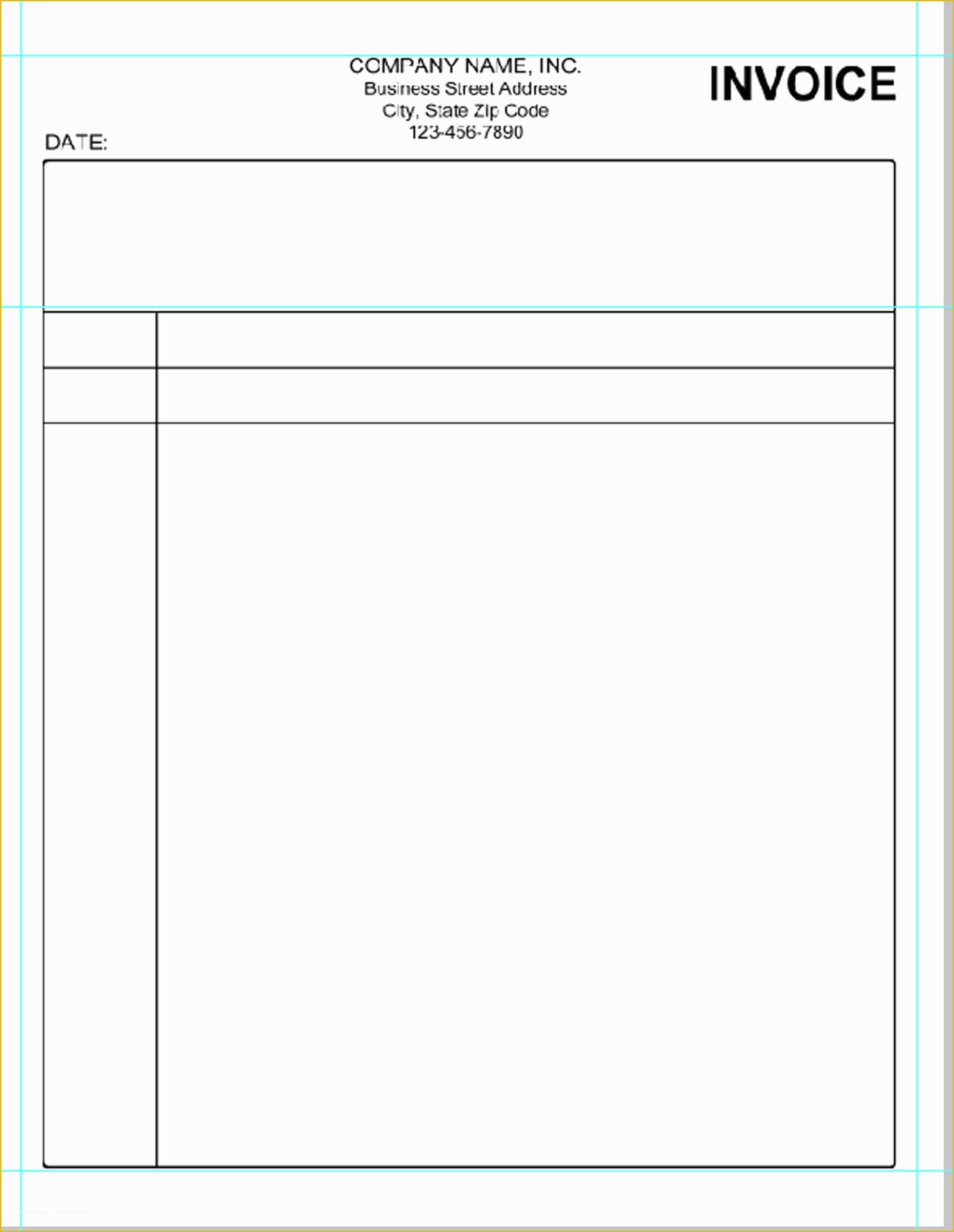 blank invoice template free download