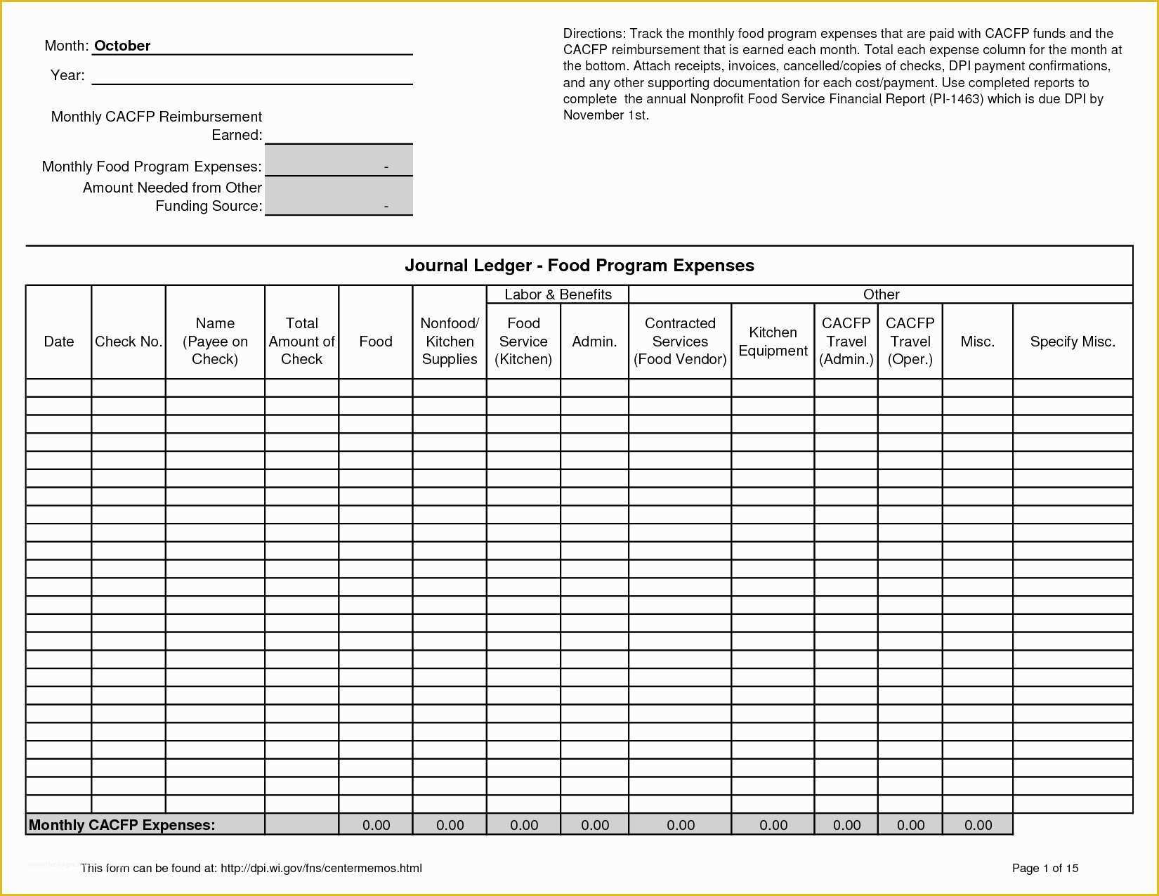 Free Bookkeeping Templates Of Free Accounting Template For Small