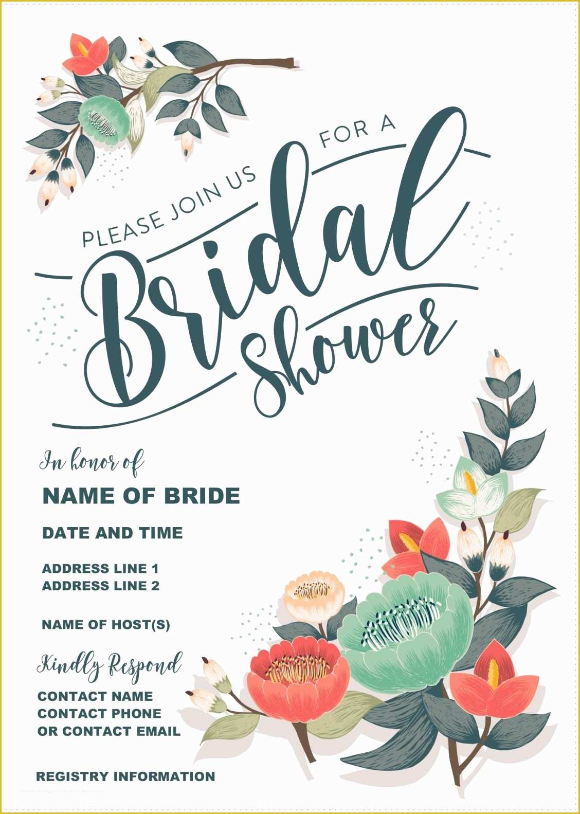 free-bridal-shower-templates-of-our-gorgeous-printable-bridal-shower-invitation-is-totally