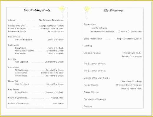 Free Bulletin Templates for Churches Of Church Program Template Free