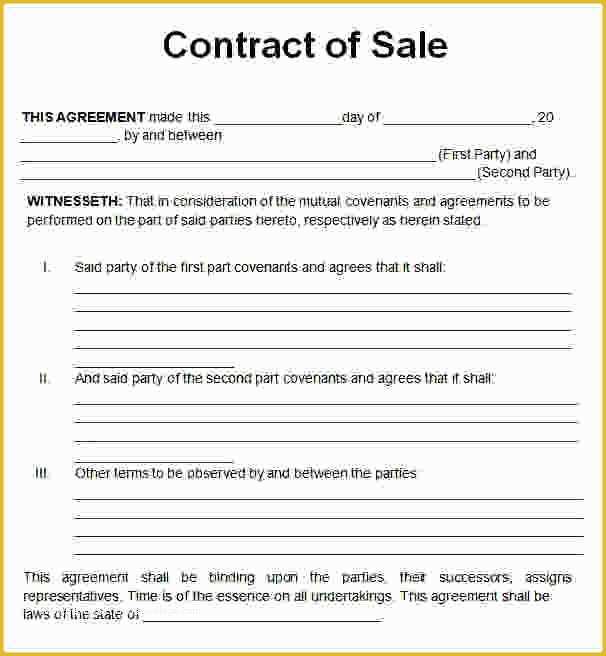 Free Business Contract Templates For Word Of Sales Contract Template 