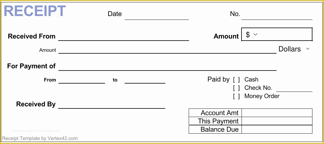 Free Cash Receipt Template Word Doc Of 17 Free Cash Receipt Templates 