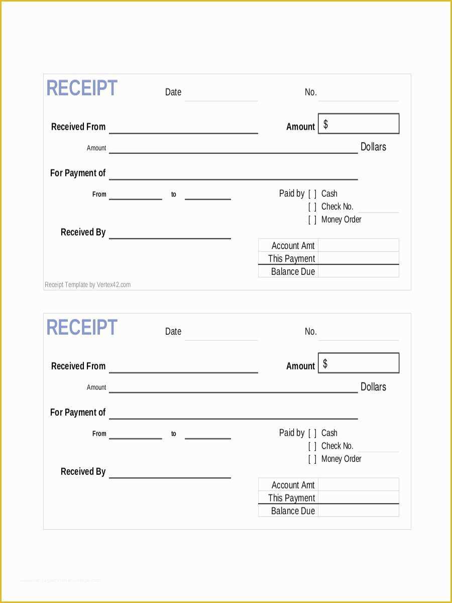 Free Cash Receipt Template Word Doc Of Cash Receipt Template Word Doc 