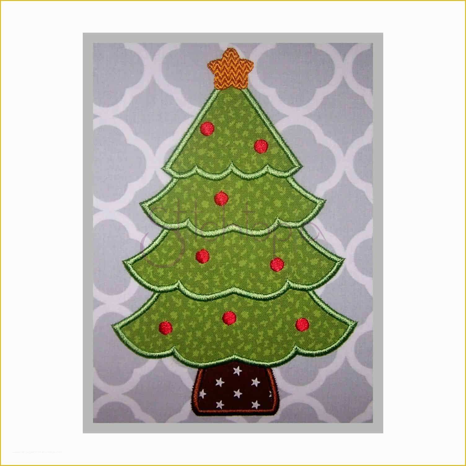 Free Christmas Applique Templates Of Christmas Tree Applique Design Heritagechristiancollege