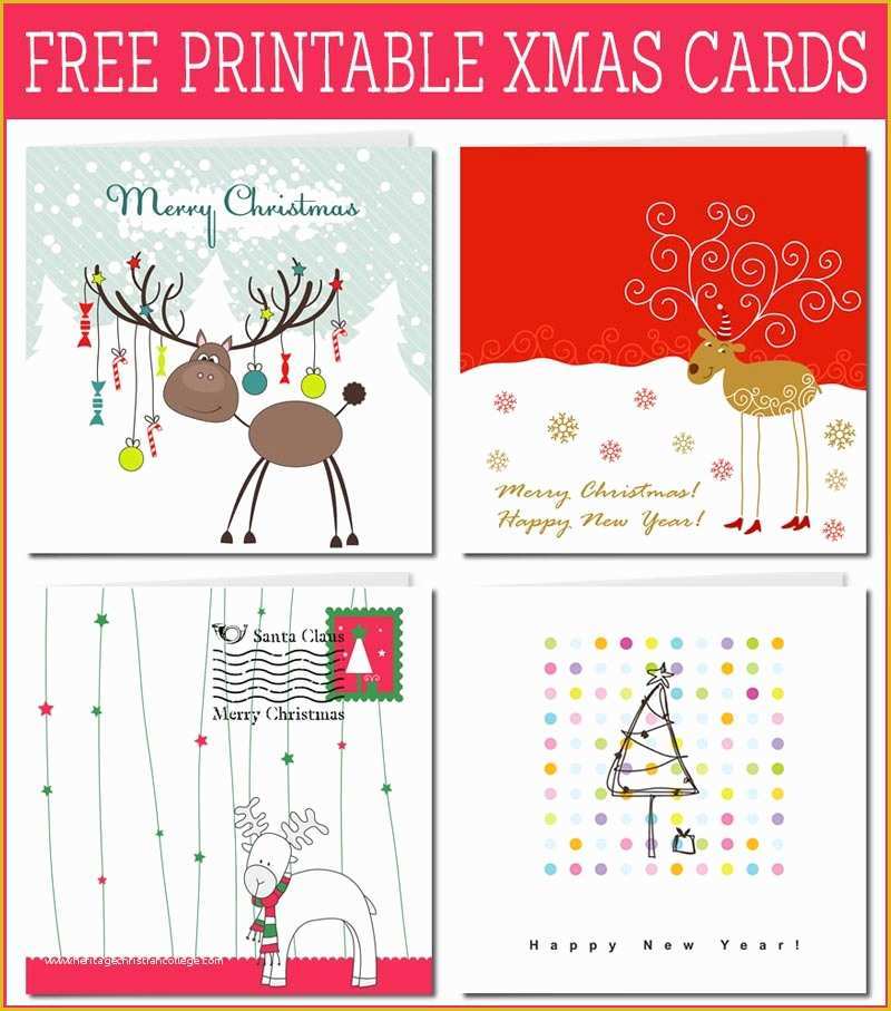 Free Printable Christmas Card Inserts