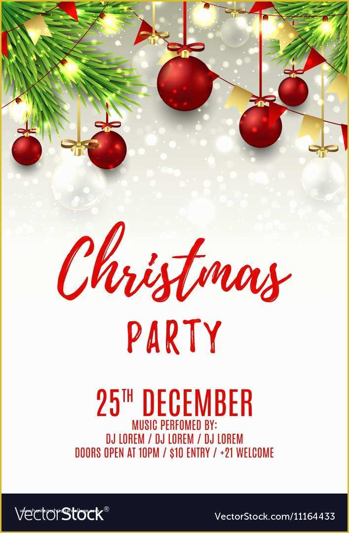 Free Christmas Flyer Design Templates Of Christmas Party Flyer Template 