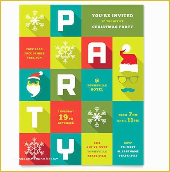 Free Christmas Flyer Templates Microsoft Word Of Fice Holiday Party ...