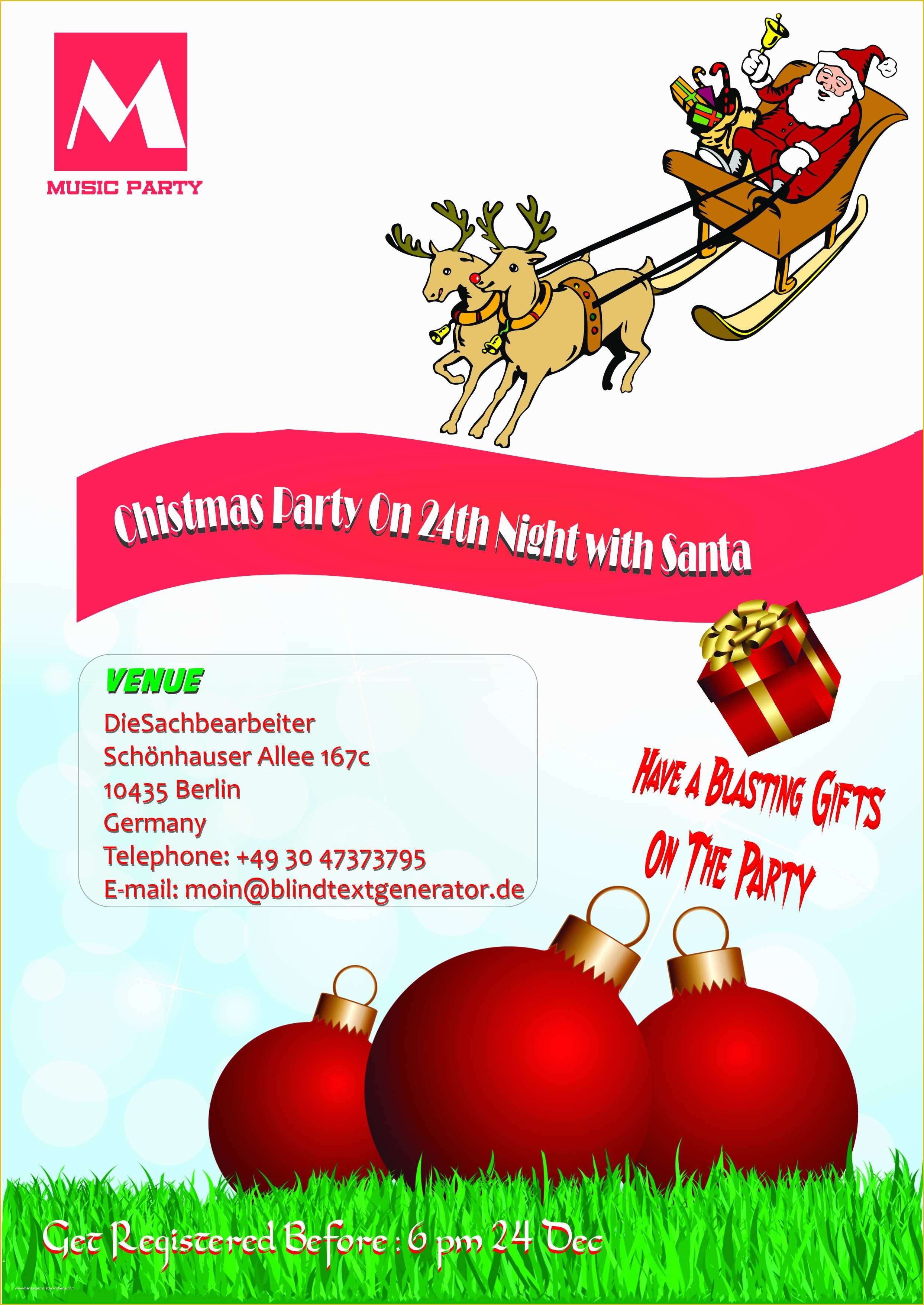 Free Christmas Invitation Templates Word Of Free Party Flyer Templates 